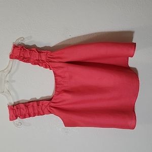 Gently Used 100% Red/Coral Sleeveless Top